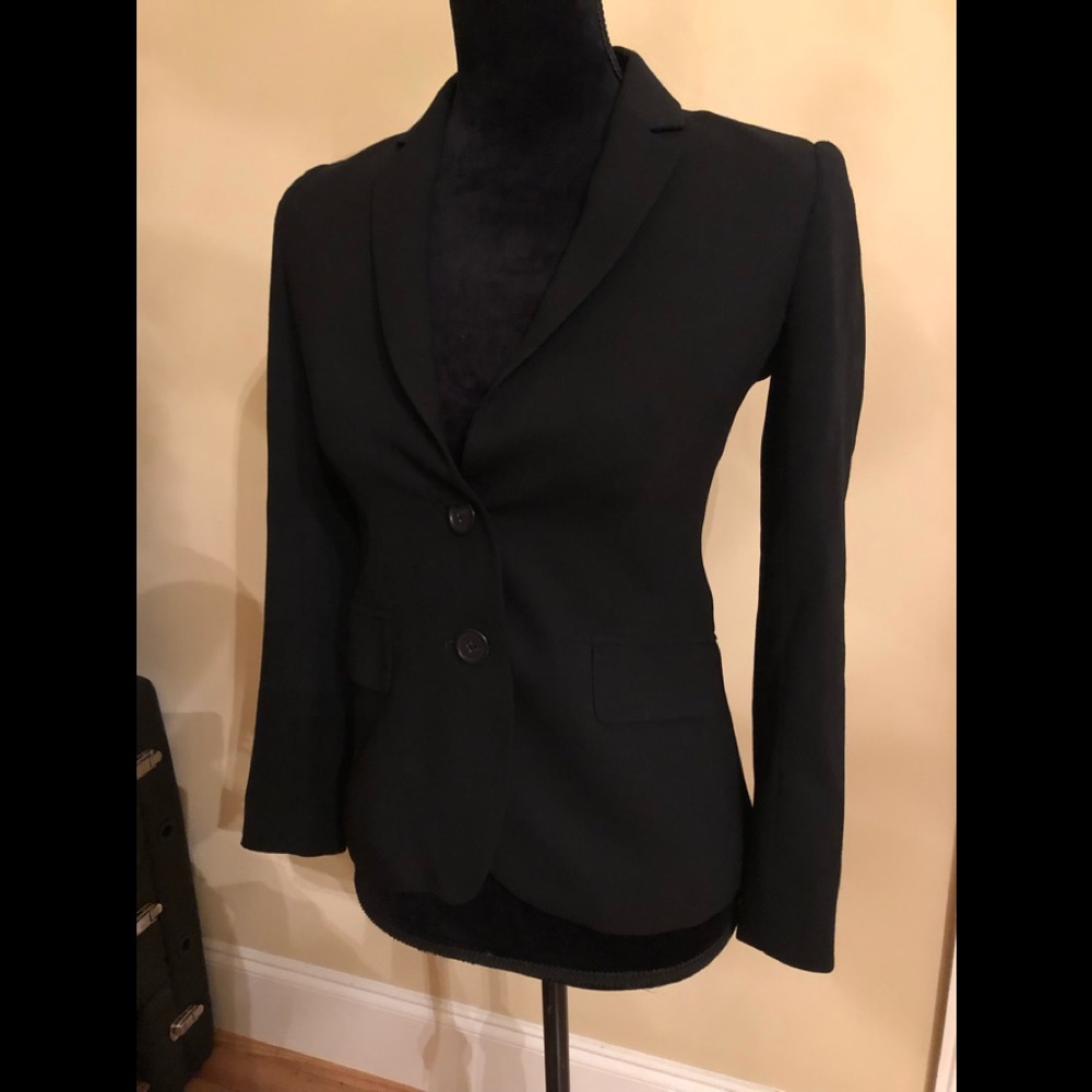 Black 100% wool jcrew blazer size 00P